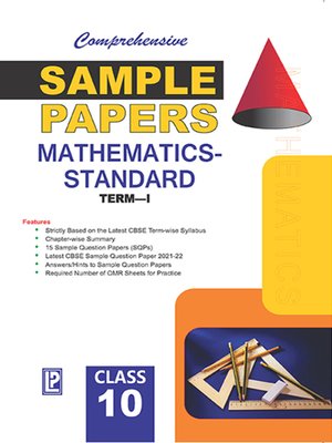 cover image of Comprehensive Sample Papers Mathematics X (Standard) (Term-I)